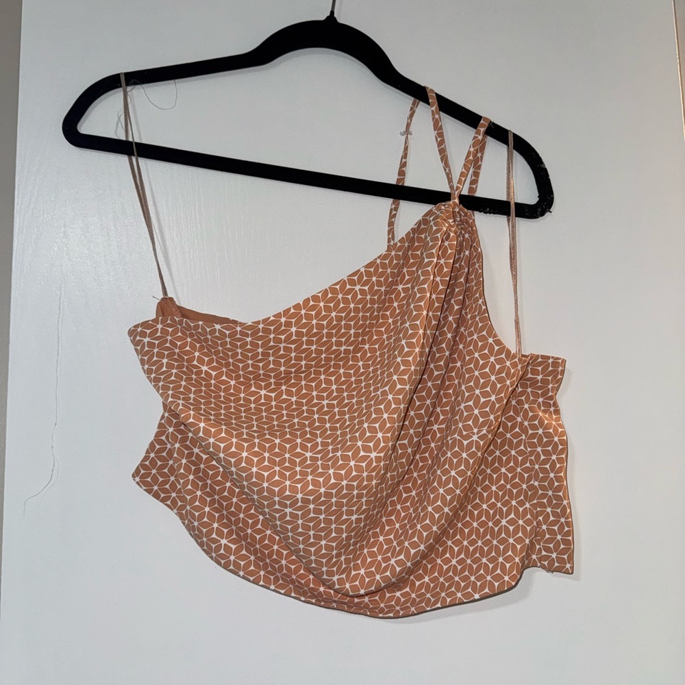 Abercrombie & Fitch Tan Geometric Camisole